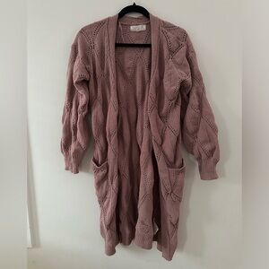 Dusty pink cardigan